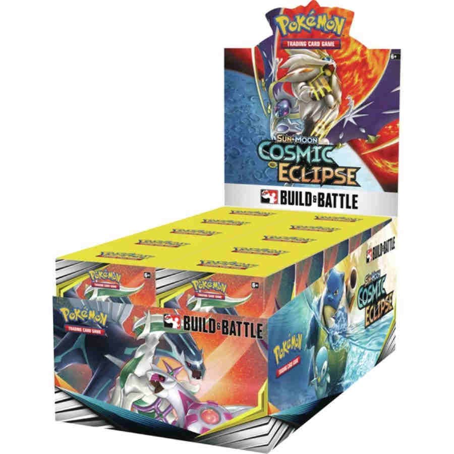 Pokemon TCG Cosmic Eclipse Build And Battle Box Display Of 10 Boxes