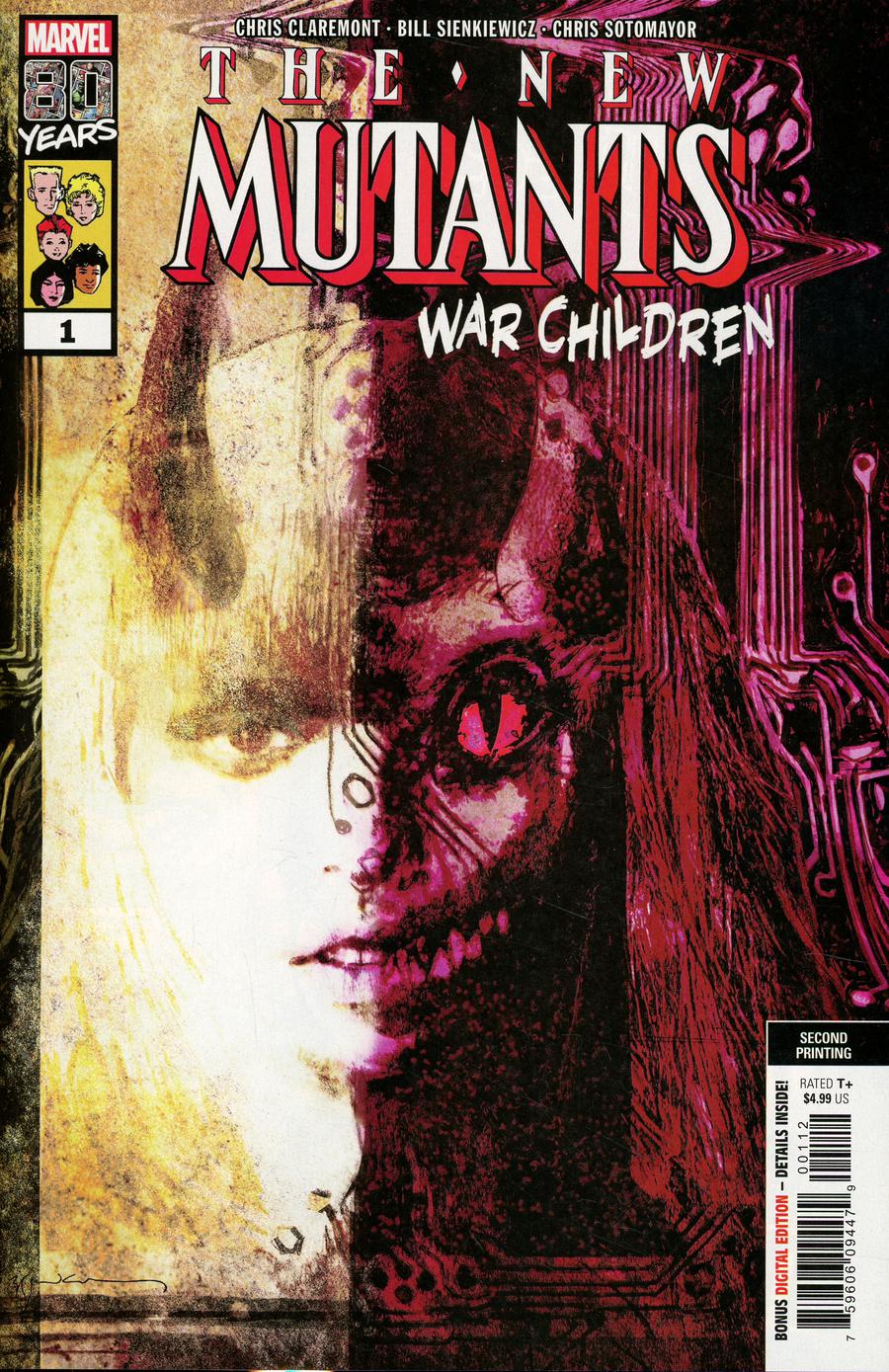 New Mutants War Children #1 Cover D 2nd Ptg Variant Bill Sienkiewicz Cover