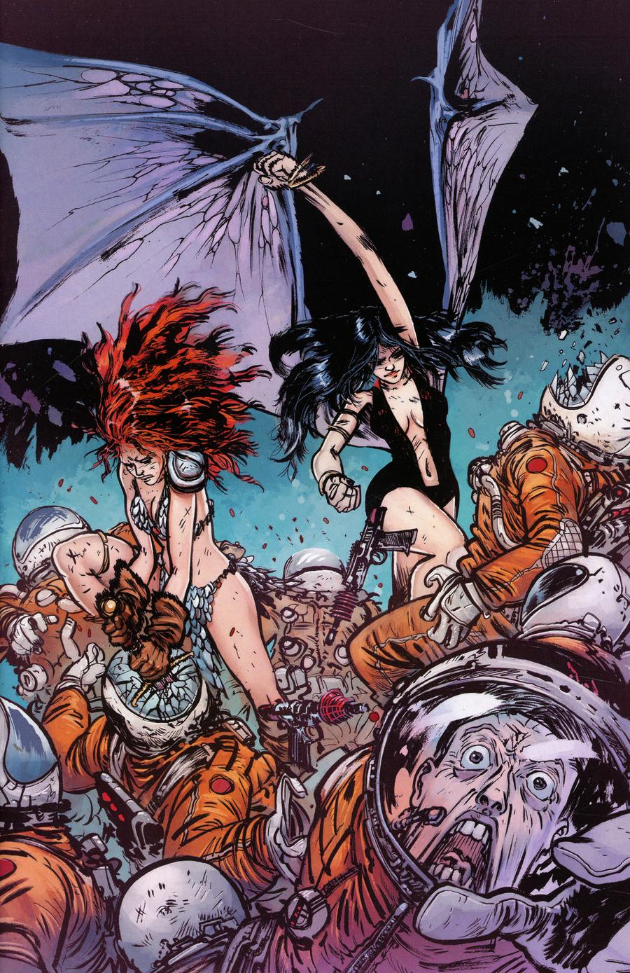 Vampirella Red Sonja #3 Cover J Incentive Daniel Warren Johnson & Michael Spicer Color Virgin Cover