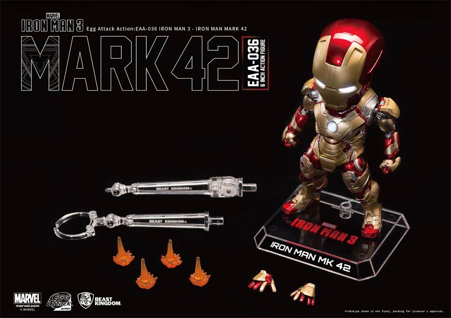 Iron Man 3 EAA-036 Iron Man Mk42 Previews Exclusive Action Figure