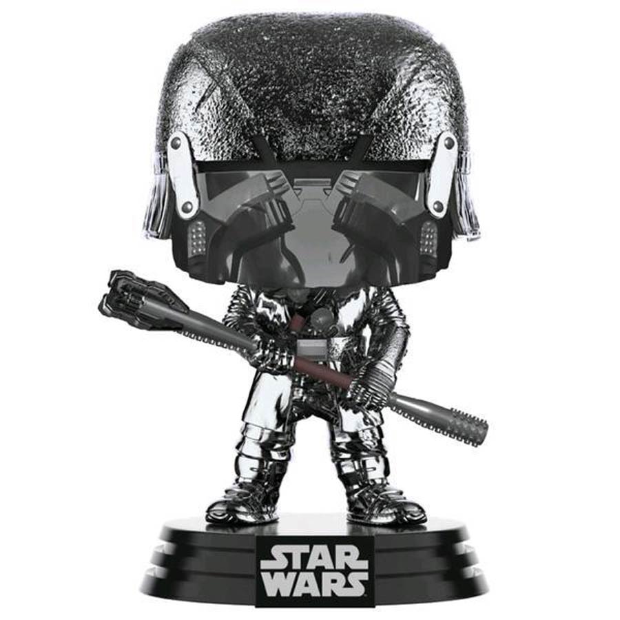 POP Star Wars Star Wars The Rise Of Skywalker Hematite Chrome Knight Of Ren Club Vinyl Bobble Head