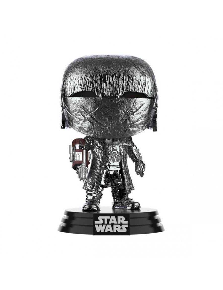 POP Star Wars Star Wars The Rise Of Skywalker Hematite Chrome Knight Of Ren Cannon Vinyl Bobble Head