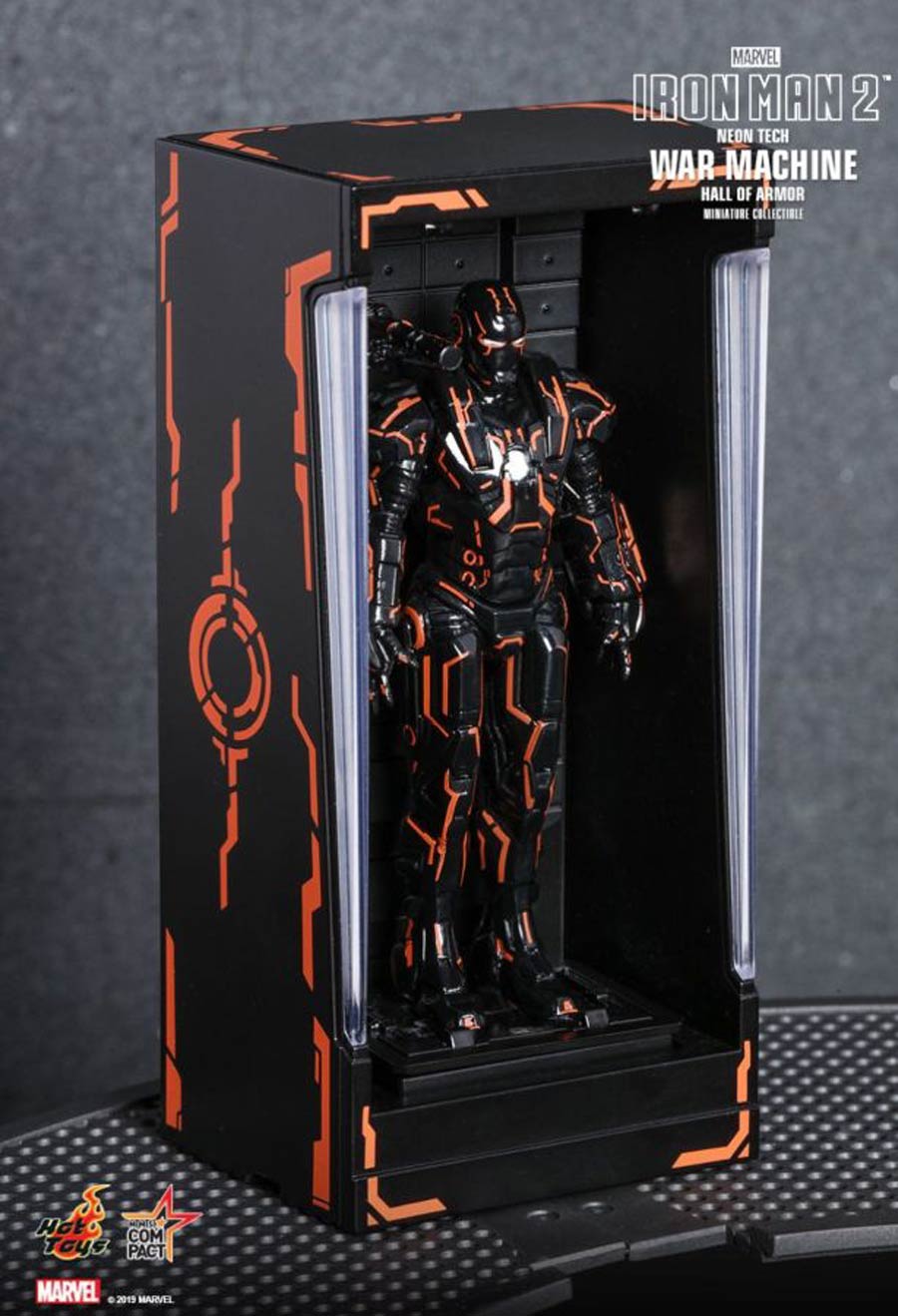 Neon Tech War Machine Hall Of Armor Diorama Statue