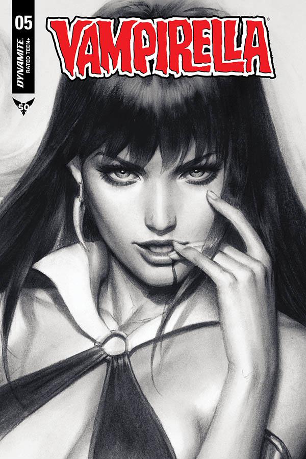 Vampirella Vol 8 #5 Cover K Incentive Stanley Artgerm Lau Sneak Peek Charcoal Variant Cover