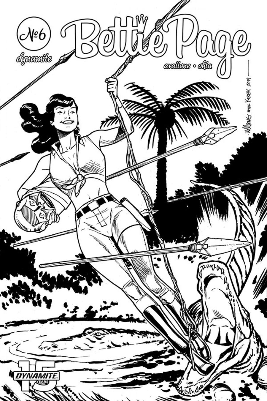 Bettie Page Unbound #6 Cover G Incentive David Williams Black & White Cover