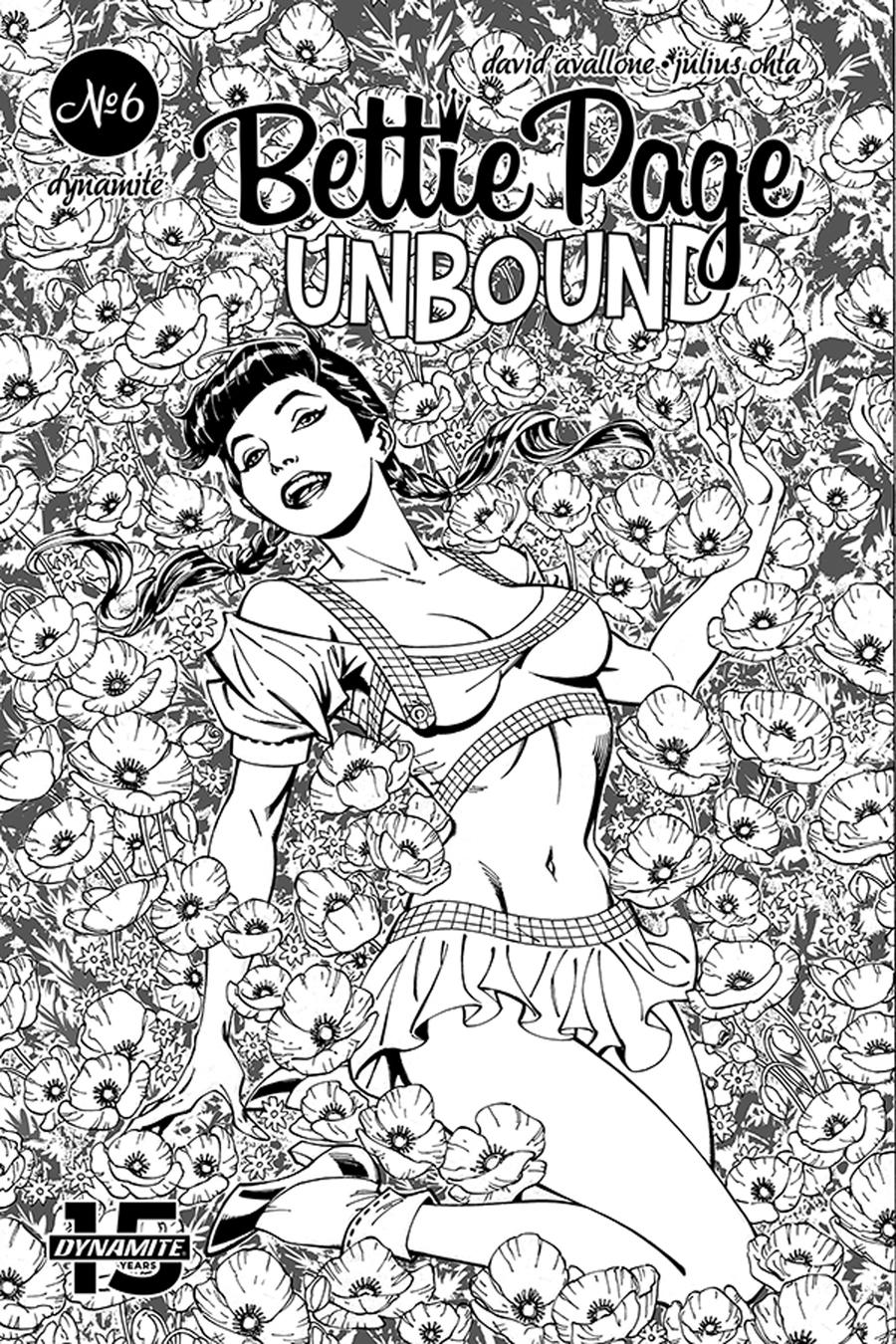 Bettie Page Unbound #6 Cover H Incentive John Royle Black & White Cover
