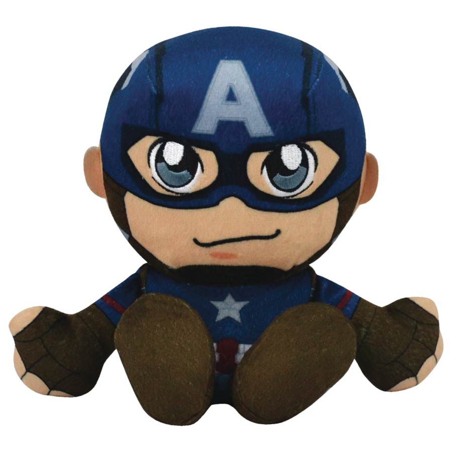 Marvel 8-Inch Kuricha Sitting Plush Figure - Captain America