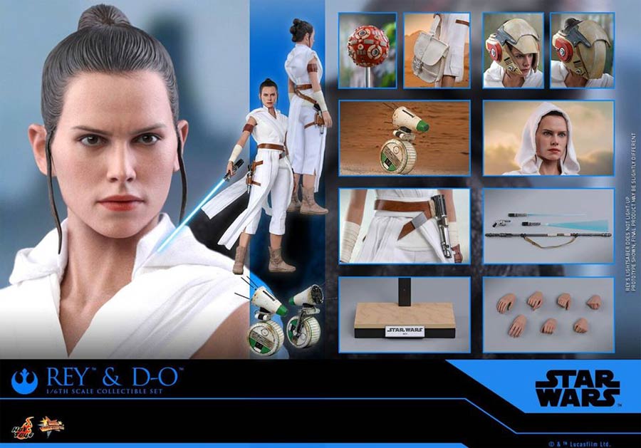 Star Wars The Rise Of Skywalker Rey And D-O Sixth Scale Figure Set