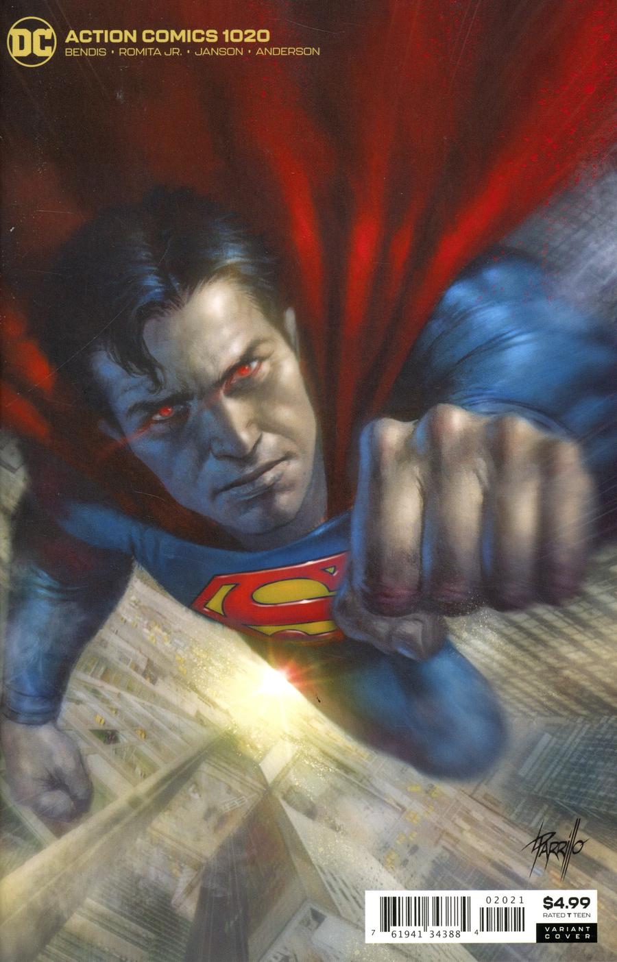 Action Comics Vol 2 #1020 Cover B Variant Lucio Parrillo Card Stock Cover