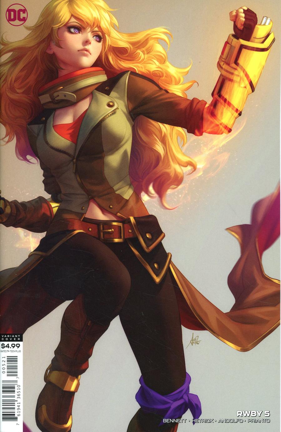 RWBY #5 Cover B Variant Stanley Artgerm Lau Card Stock Cover