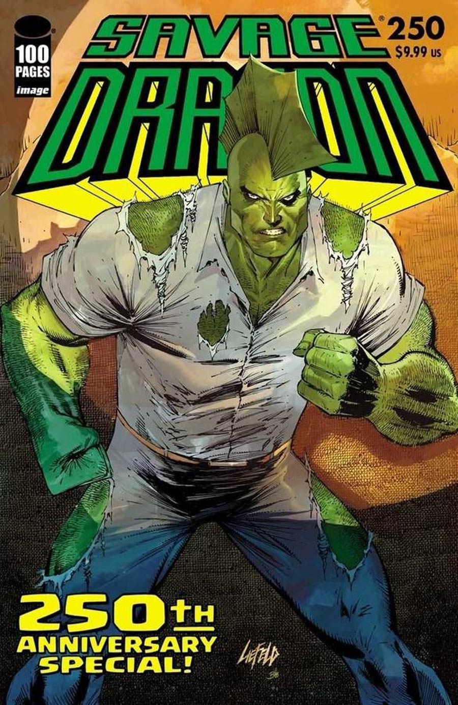 Savage Dragon Vol 2 #250 Cover C Variant Rob Liefeld Cover