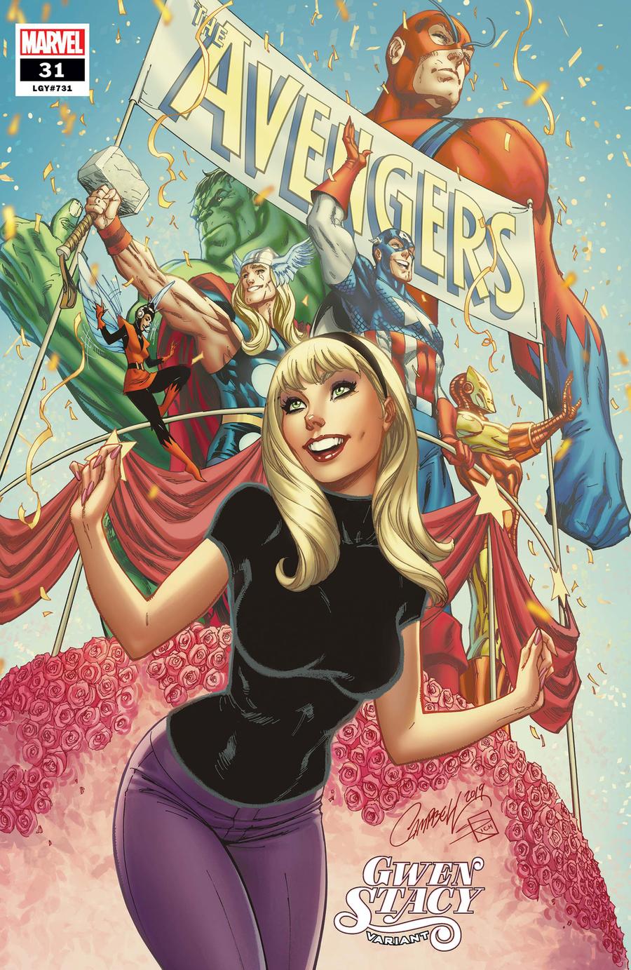 Avengers Vol 7 #31 Cover B Variant J Scott Campbell Gwen Stacy Cover