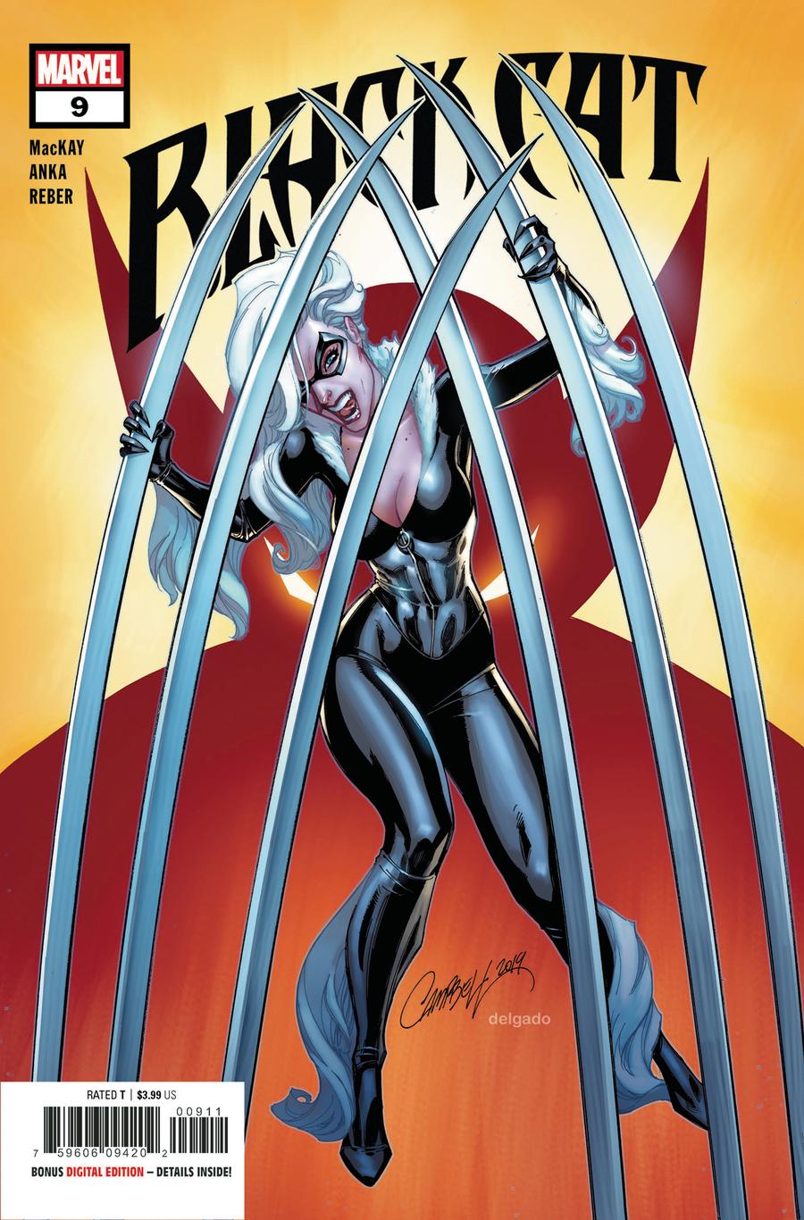 Black Cat #9 Cover A Regular J Scott Campbell Cover