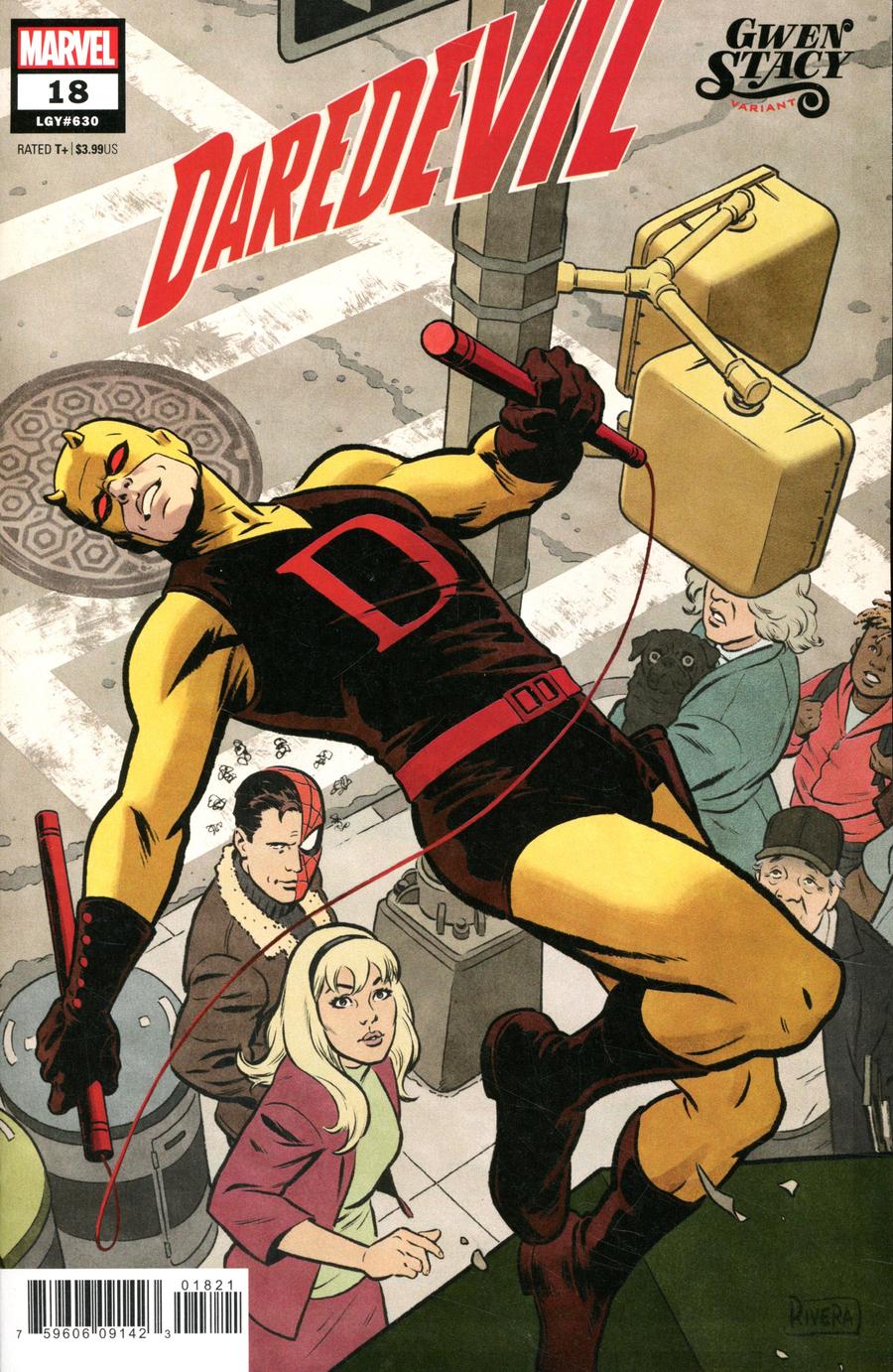 Daredevil Vol 6 #18 Cover B Variant Paolo Rivera Gwen Stacy Cover