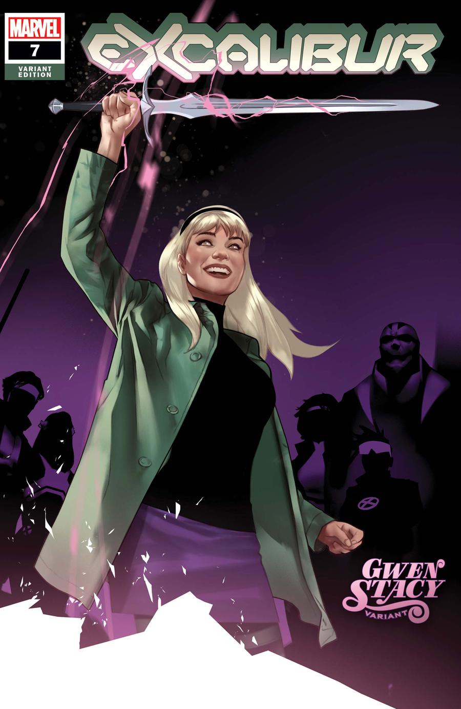 Excalibur Vol 4 #7 Cover B Variant Ben Oliver Gwen Stacy Cover (Dawn Of X Tie-In)