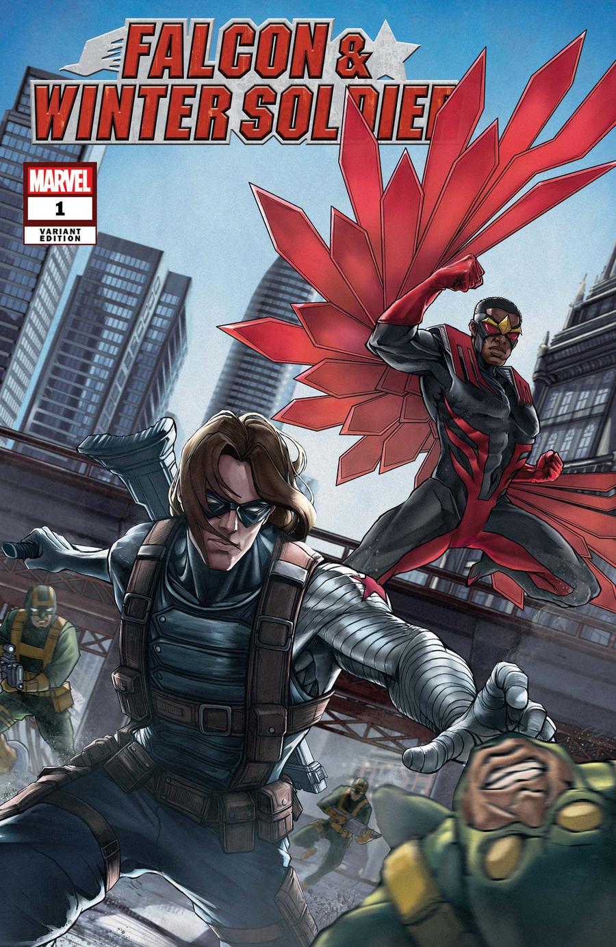 Falcon & Winter Soldier #1 Cover B Variant Ziyian Liu Chinese New Year Cover