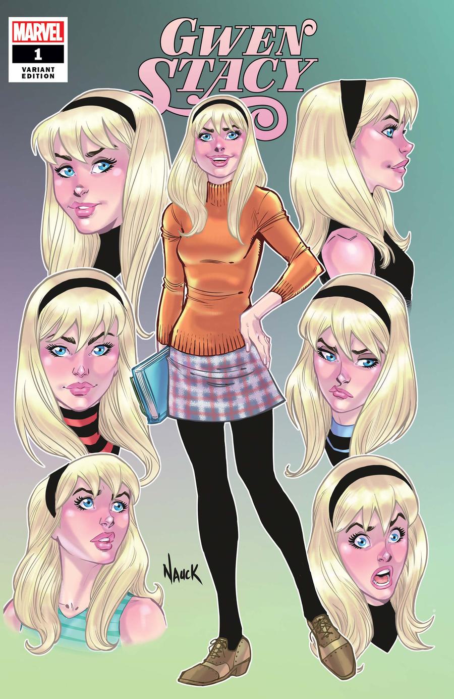 Gwen Stacy #1 Cover E Variant Todd Nauck Faces Of Gwen Cover