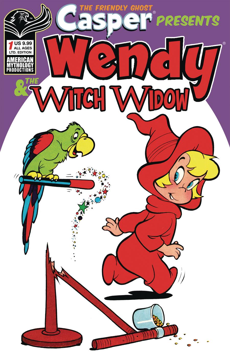 Casper Presents Wendy & The Witch Widow Cover B Limited Edition Retro Variant Cover