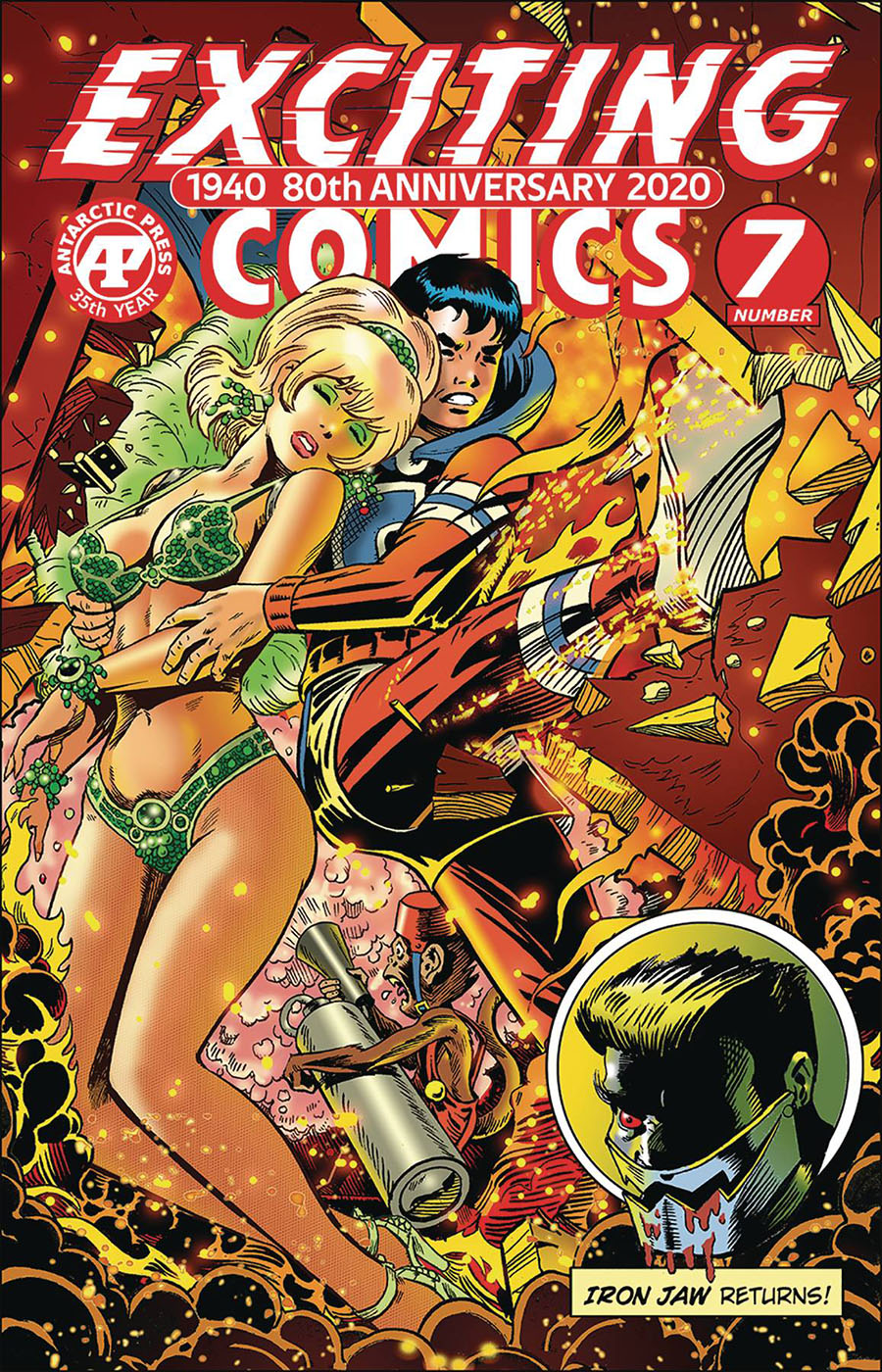 Exciting Comics Vol 2 #7 Cover B Variant Will Meugniot Crimebuster Backdraft Cover