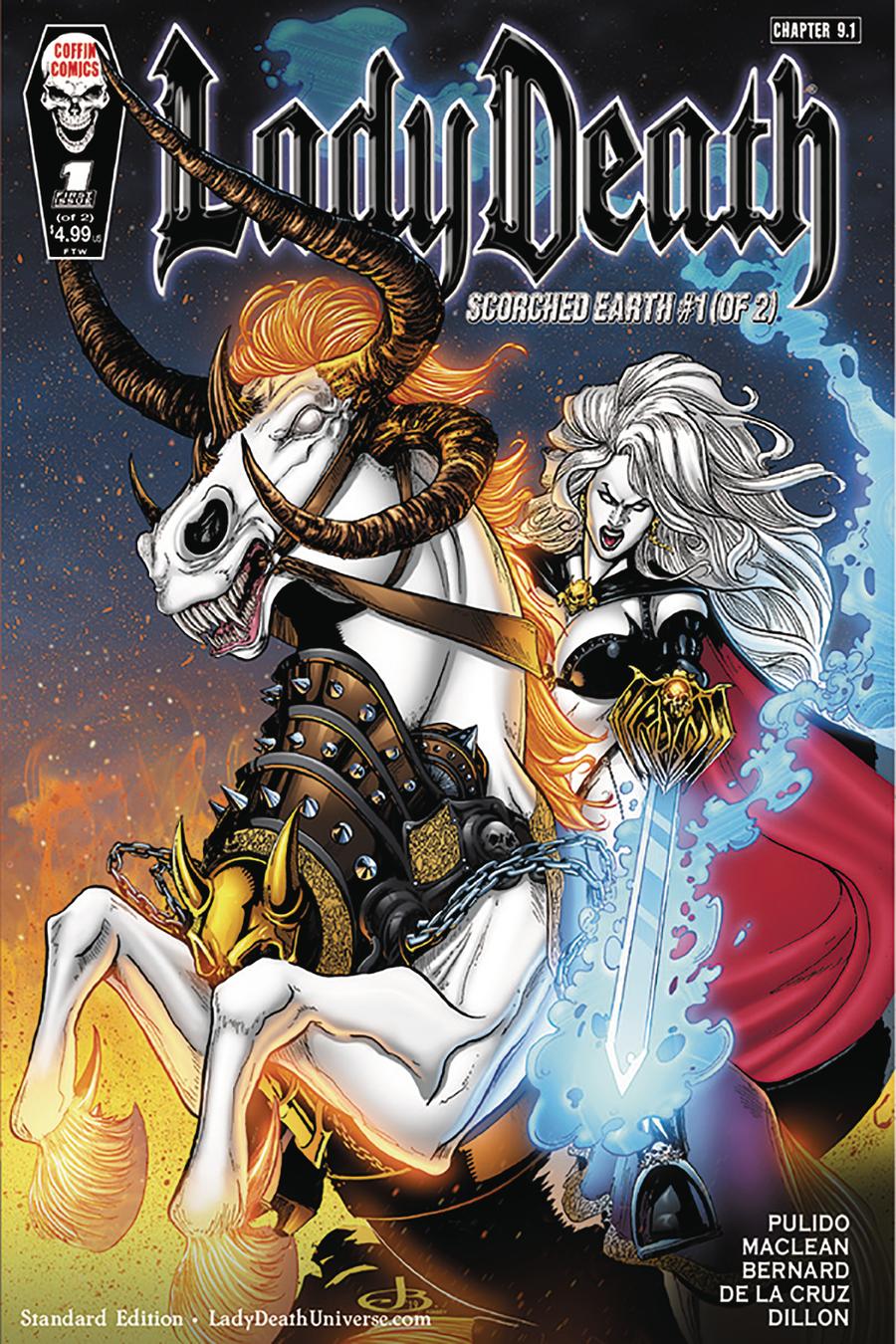 Lady Death Scorched Earth #1 Cover A Regular Jenevieve Broomall Cover