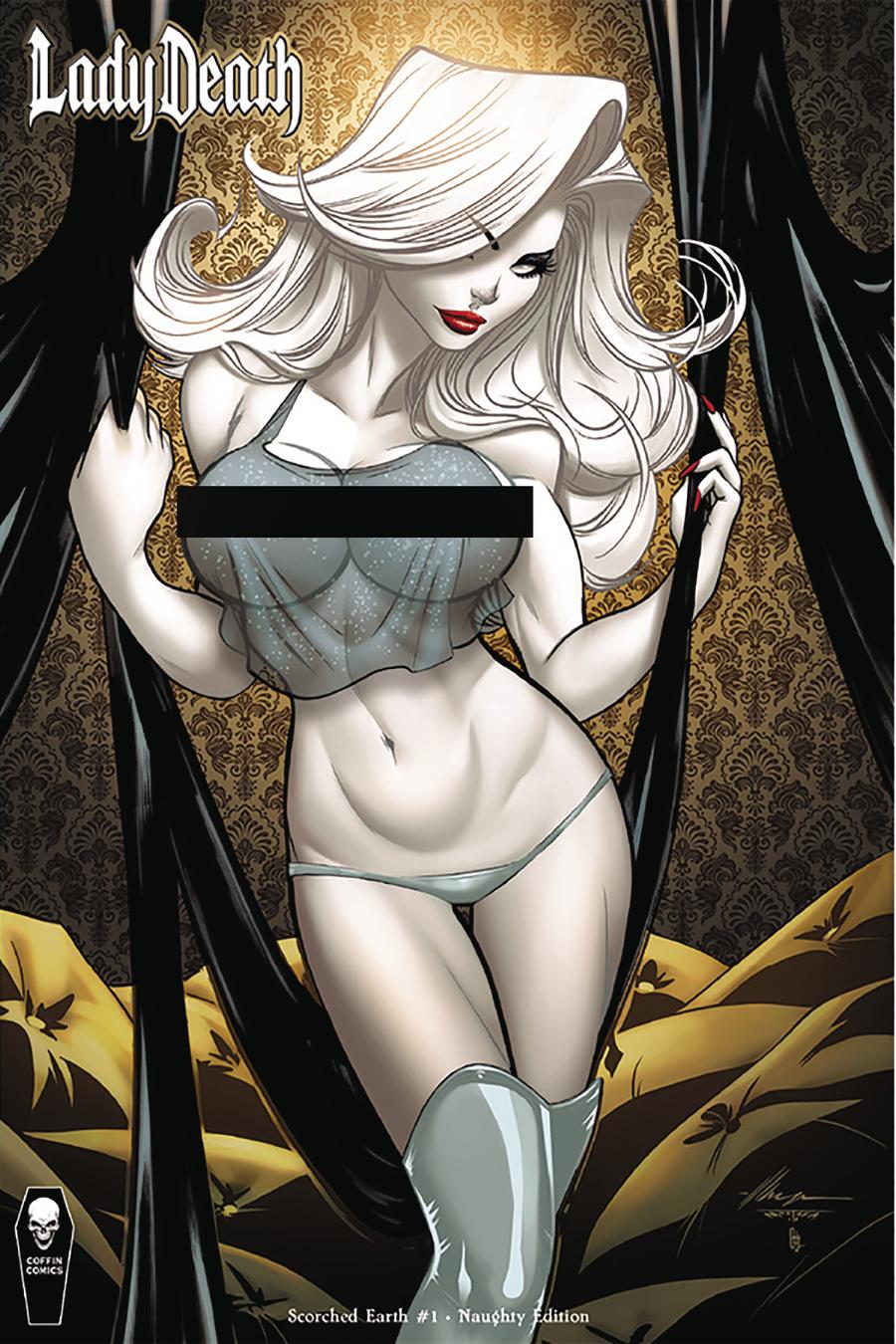 Lady Death Scorched Earth #1 Cover D Variant Ale Garza Naughty Cover