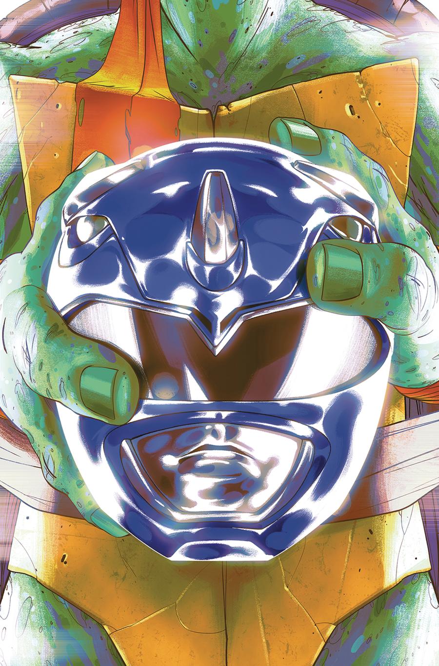 Mighty Morphin Power Rangers Teenage Mutant Ninja Turtles #3 Cover D Variant Goni Montes Michelangelo Cover