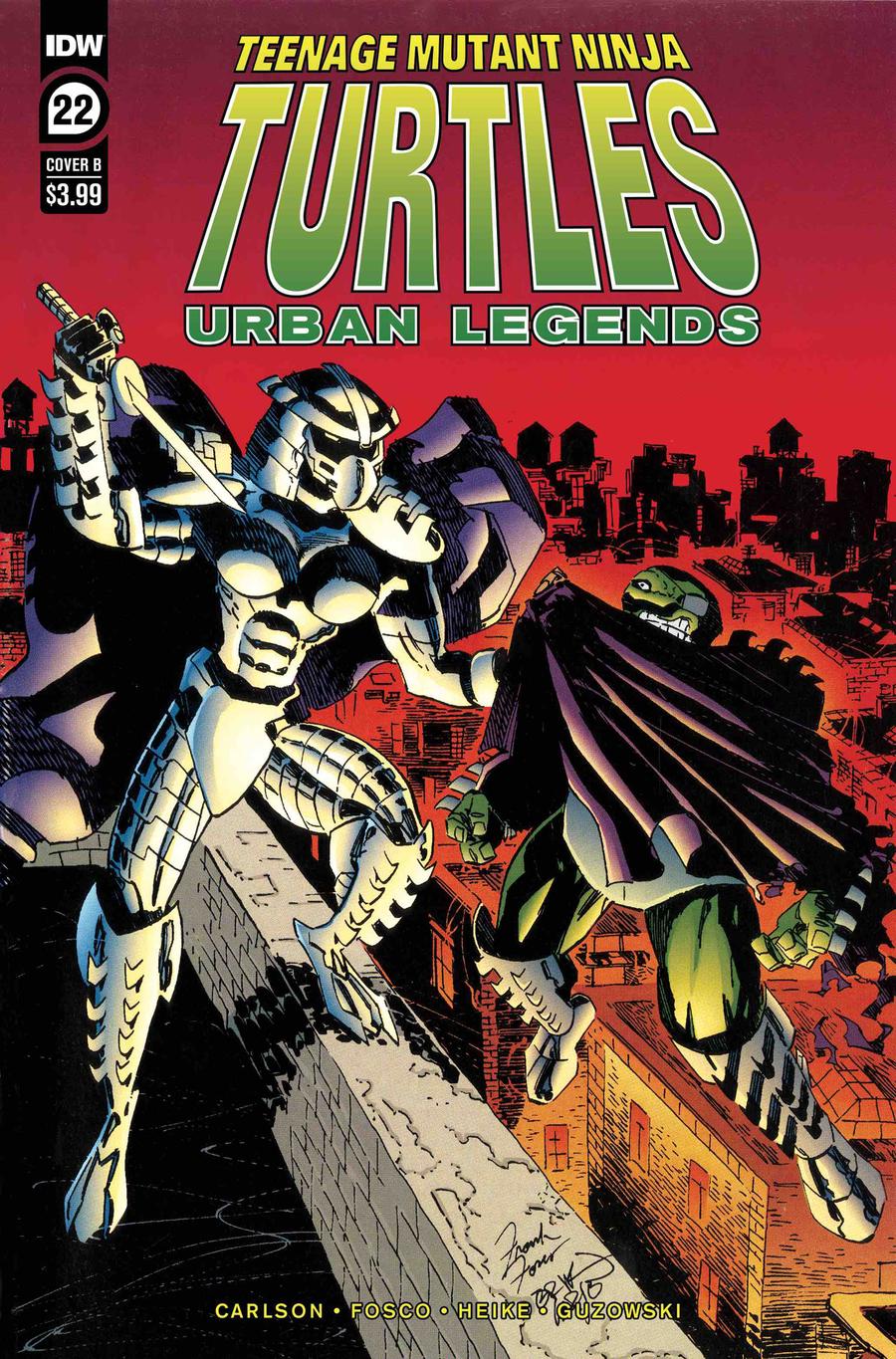 Teenage Mutant Ninja Turtles Urban Legends #22 Cover B Variant Frank Fosco & Erik Larsen Cover