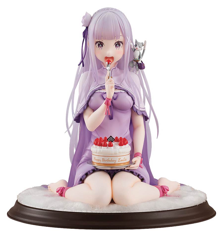 ReZero Starting Life In Another World Emilia Birthday Cake 1/7 Scale PVC Figure