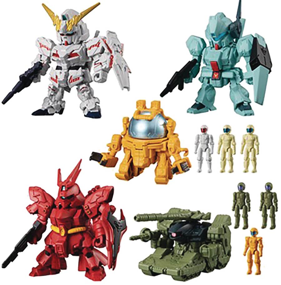 Mobile Suit Gundam Micro Wars Vol 4 Mini Figure 10-Piece Assortment Case