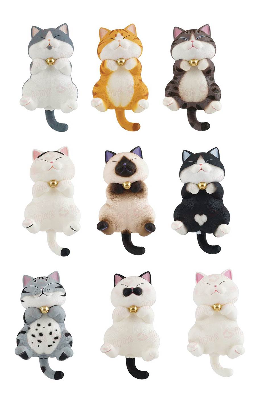 Nekotama Series 2.0 Mini Figure Blind Mystery Box 9-Piece Display