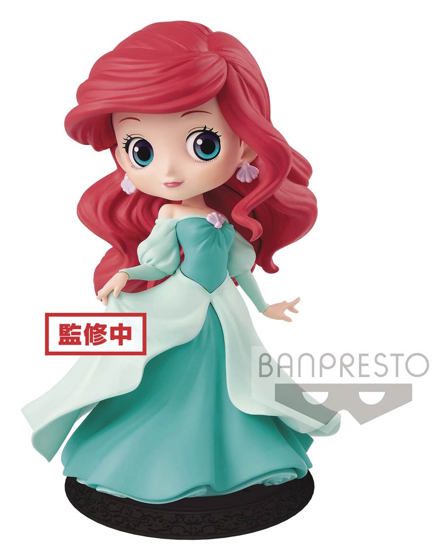 Disney Princess Q-Posket Figure - Ariel (Green Dress)