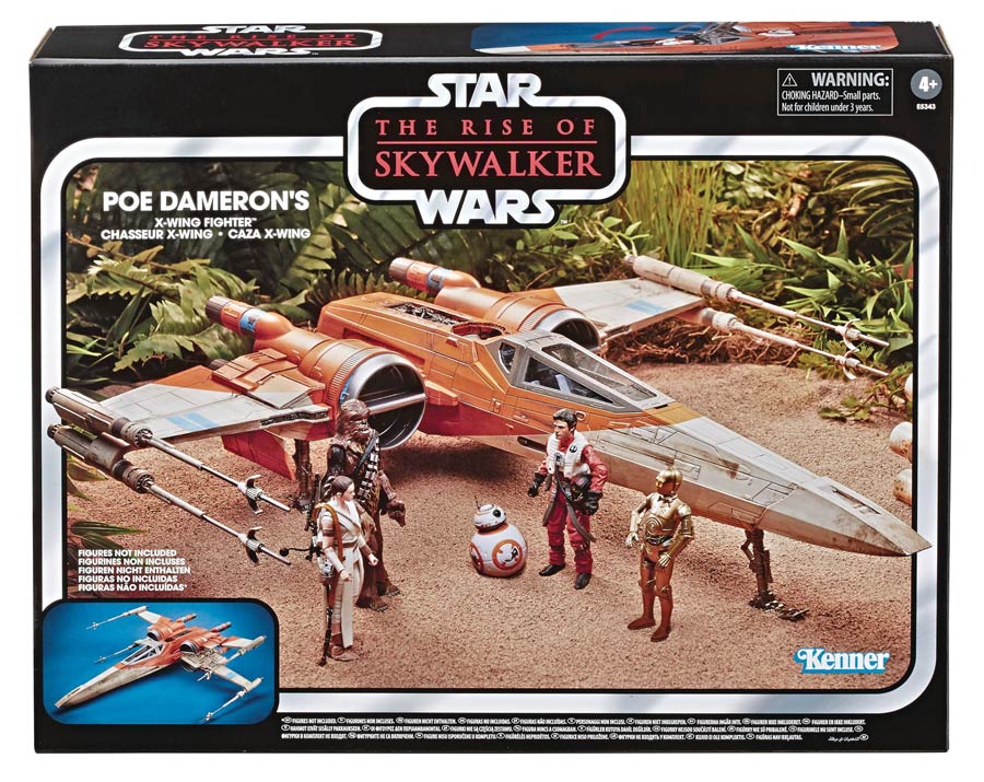 Star Wars Episode IX Rise Of Skywalker Vintage Collection Poe Dameron X-Wing Fighter Case
