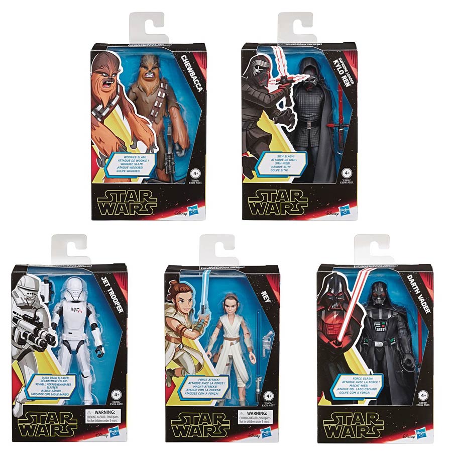 Star Wars Galaxy Episode IX Rise Of Skywalker 5-Inch Scale Action Figure Assortment Case 201901