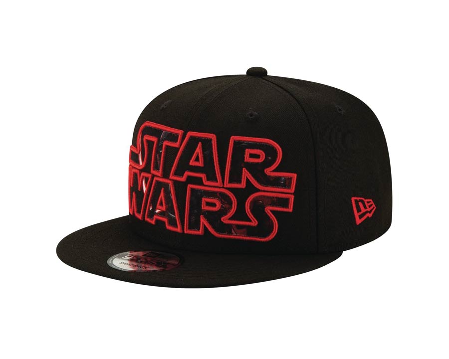 Star Wars Episode IX Rise Of Skywalker Dark Side Word Mark Black 950 Snapback Cap