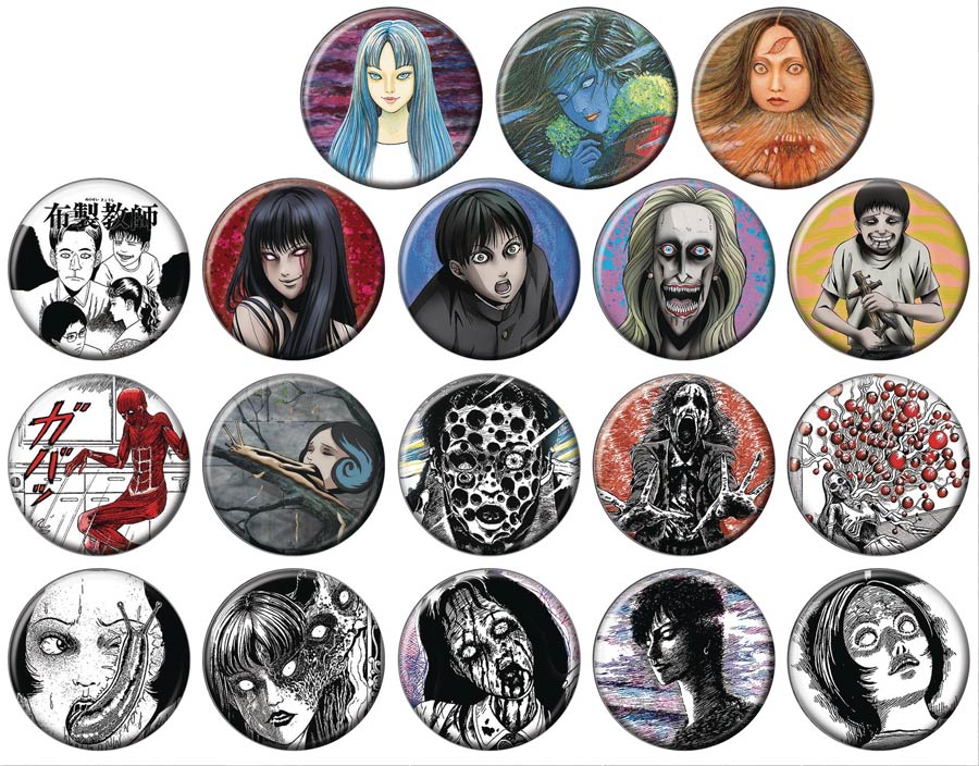 Junji Ito Collection Button 144-Piece Assortment Display