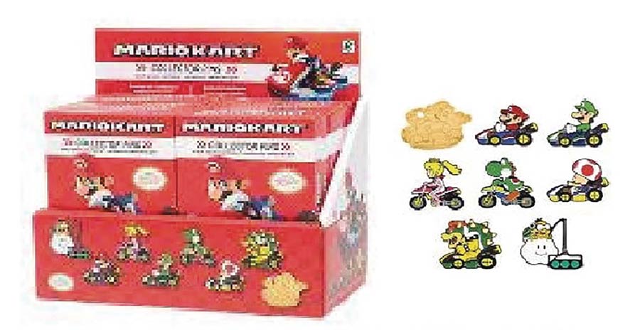 Mario Kart Collector Enamel Pin 24-Piece Assortment Display