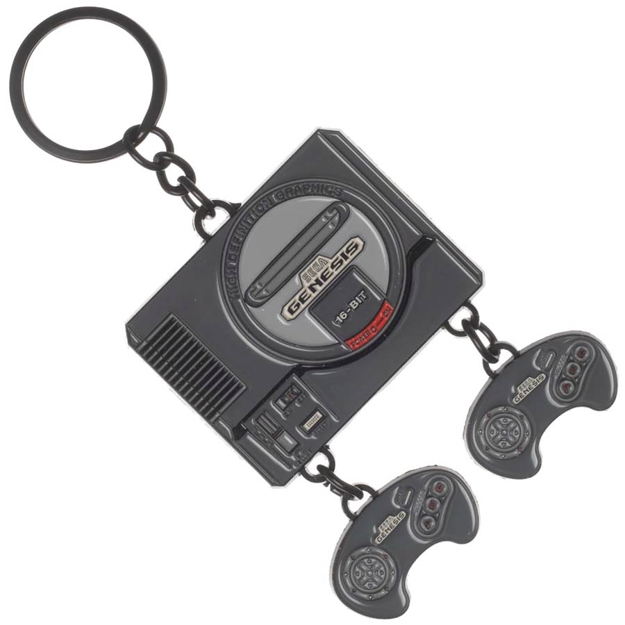 Sega Genesis Console Keychain
