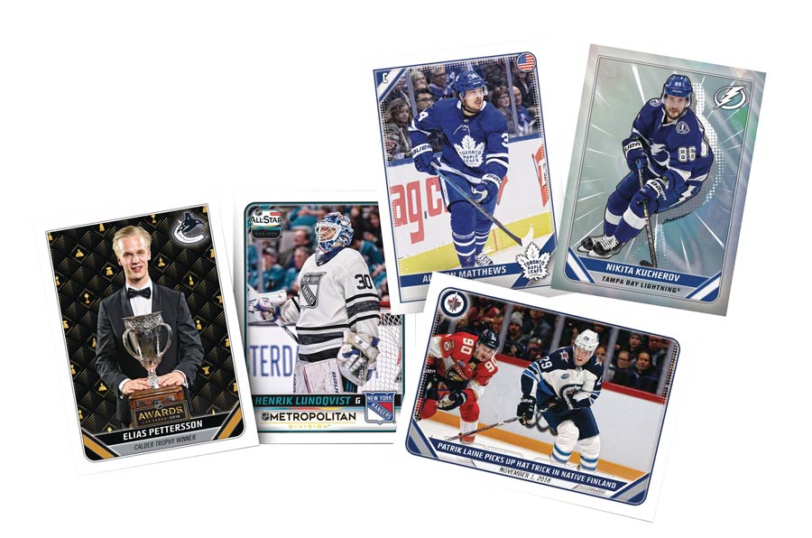 Topps 2019-2020 NHL Sticker Collection Album Display