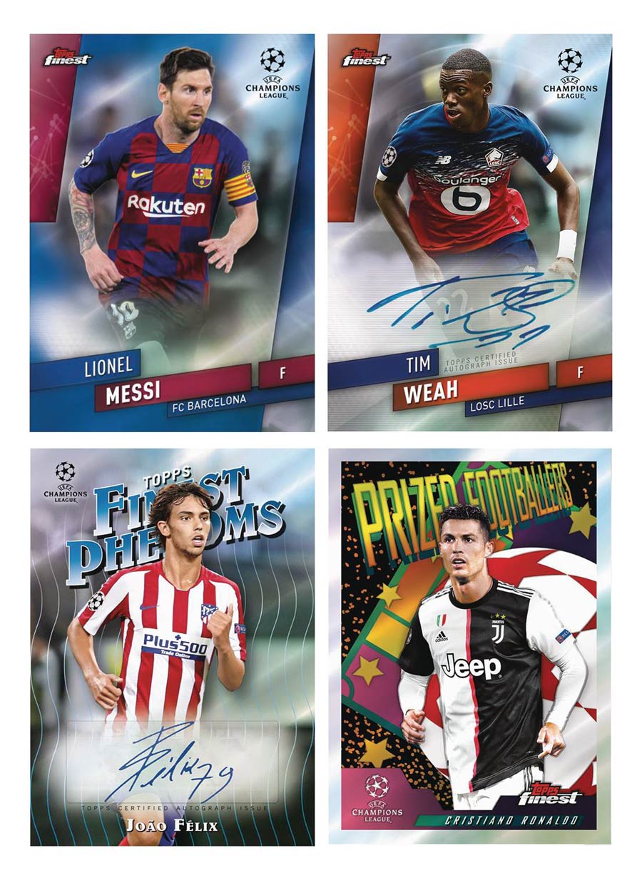 Topps 2020 Finest UEFA Champions League Soccer Trading Cards Box