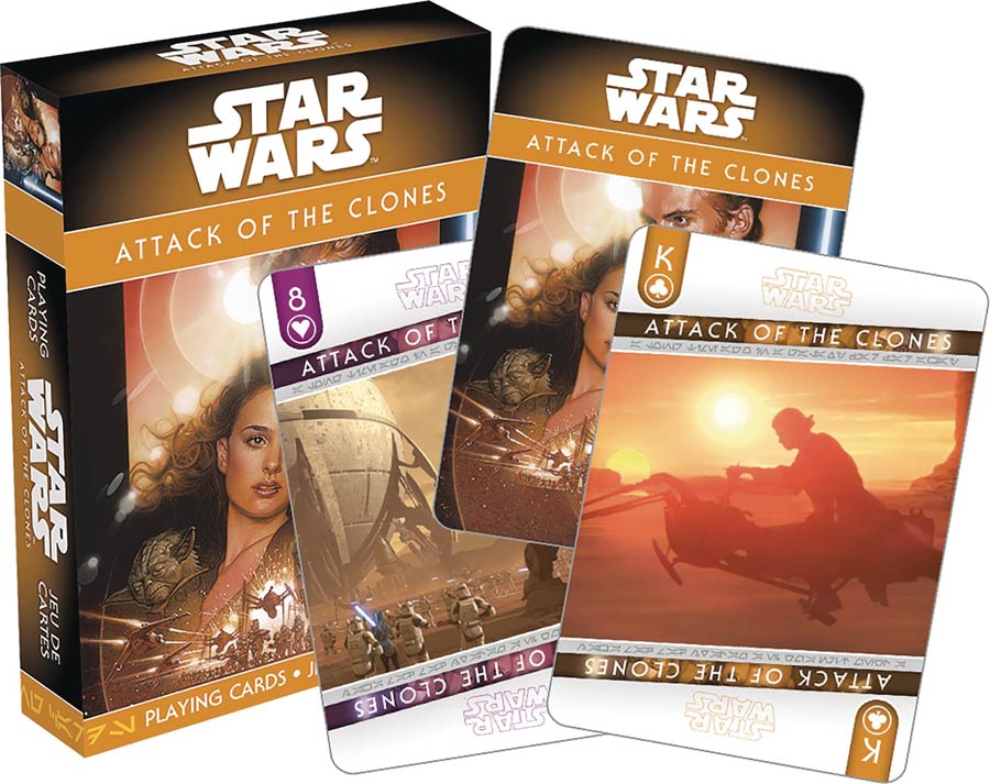 Star Wars Prequel Trilogy Playing Cards - Episode II Attack Of The Clones