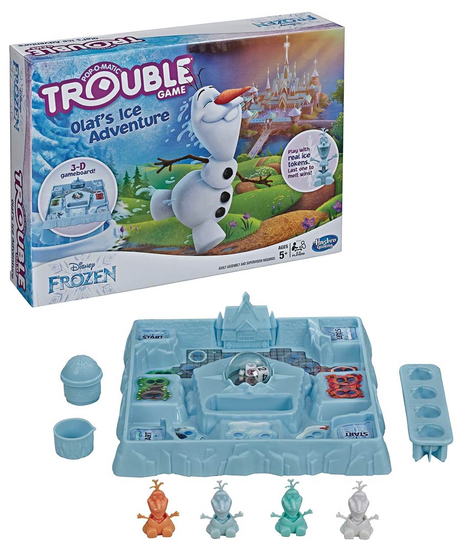 Trouble Frozen Olafs Ice Adventure Edition Game Case