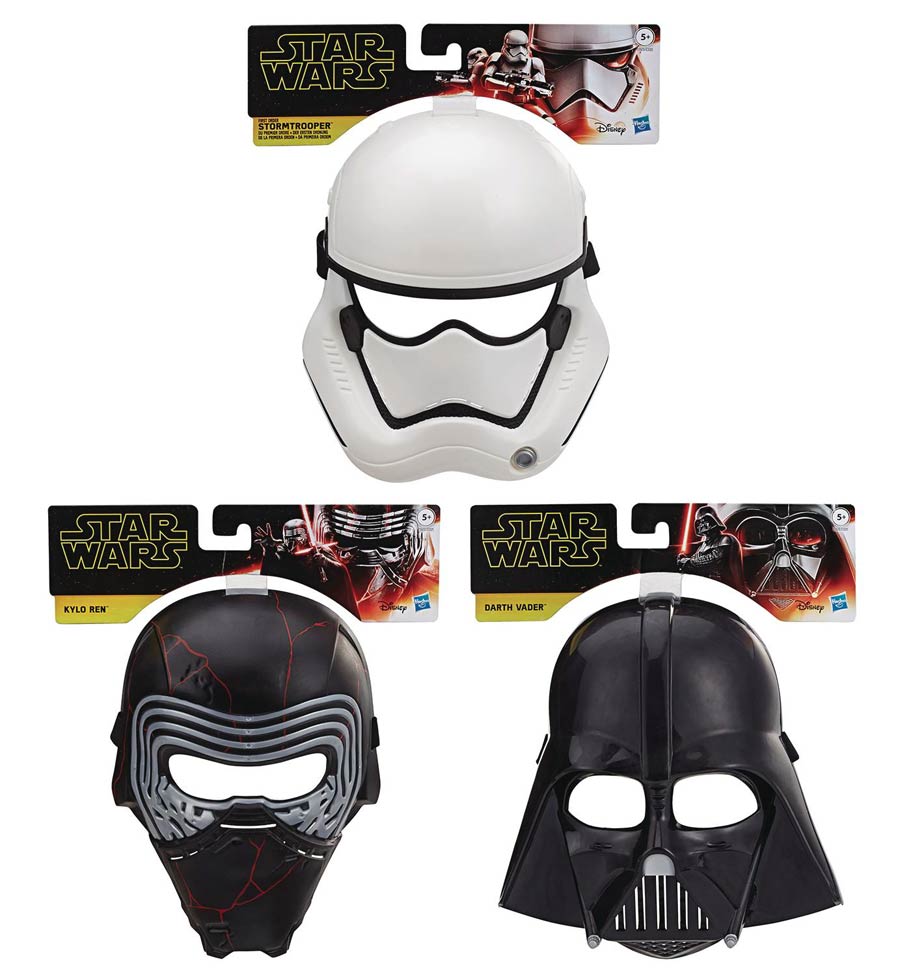 Star Wars Episode IX Rise Of Skywalker Roleplay Mask Assortment Case