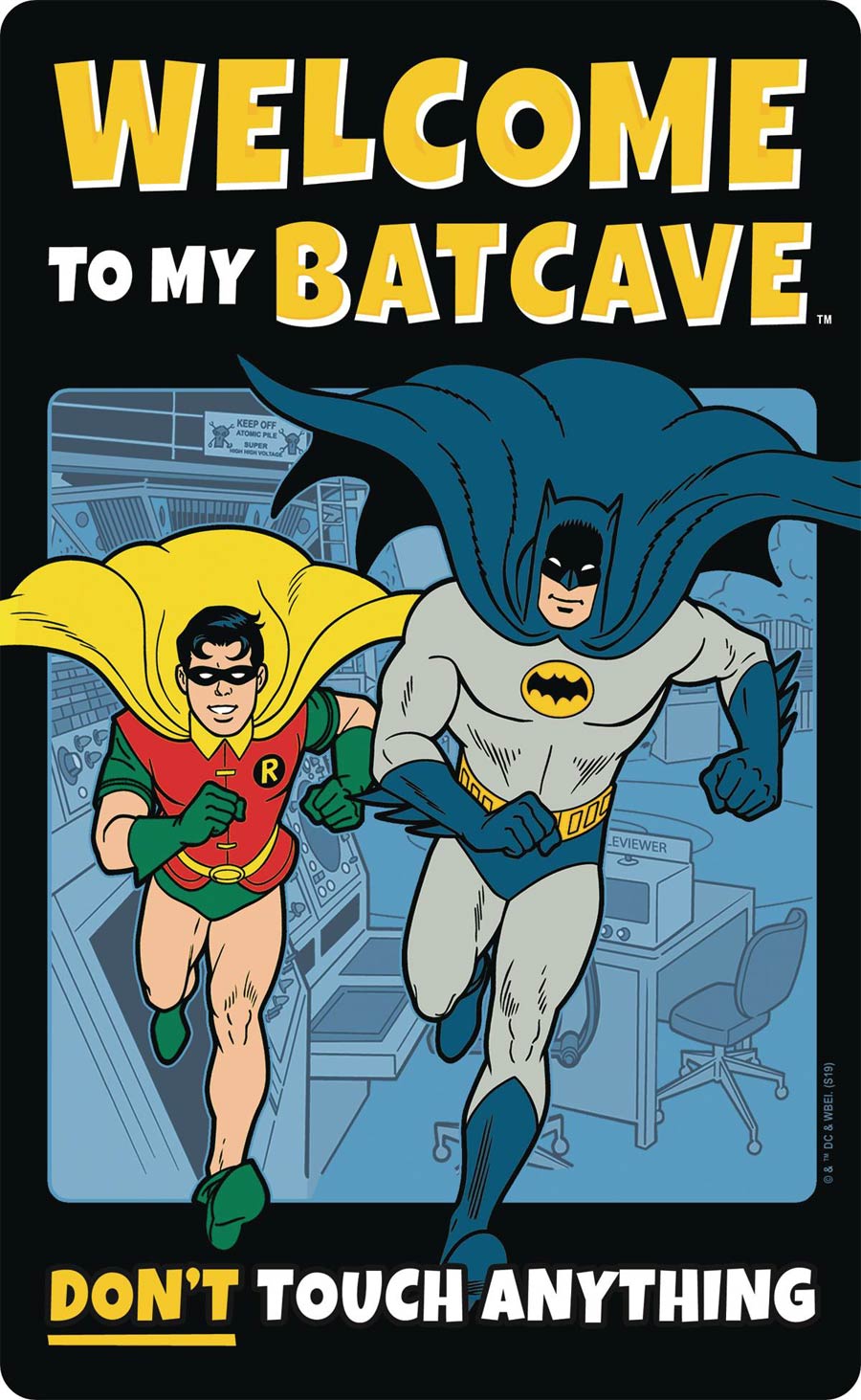DC Heroes Tin Sign - Batman Welcome To The Batcave