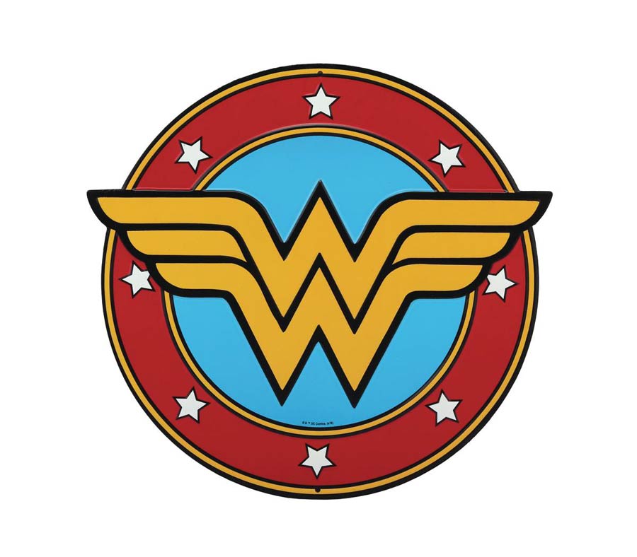 DC Heroes Tin Sign - Wonder Woman Logo Die-Cut