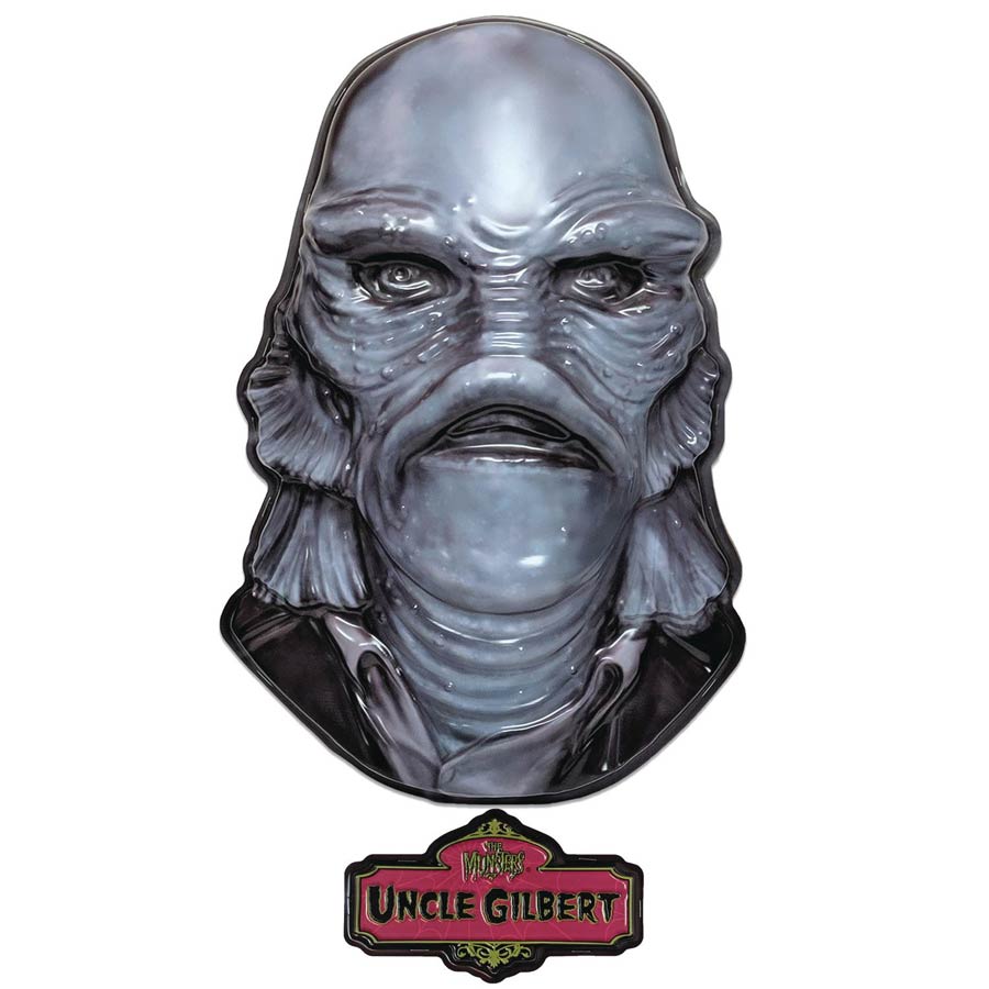Munsters Plastic Mask Wall Decor - Uncle Gilbert