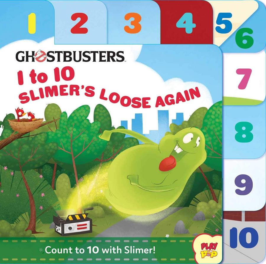 Ghostbusters 1-10 Slimers Loose Again Board Book HC