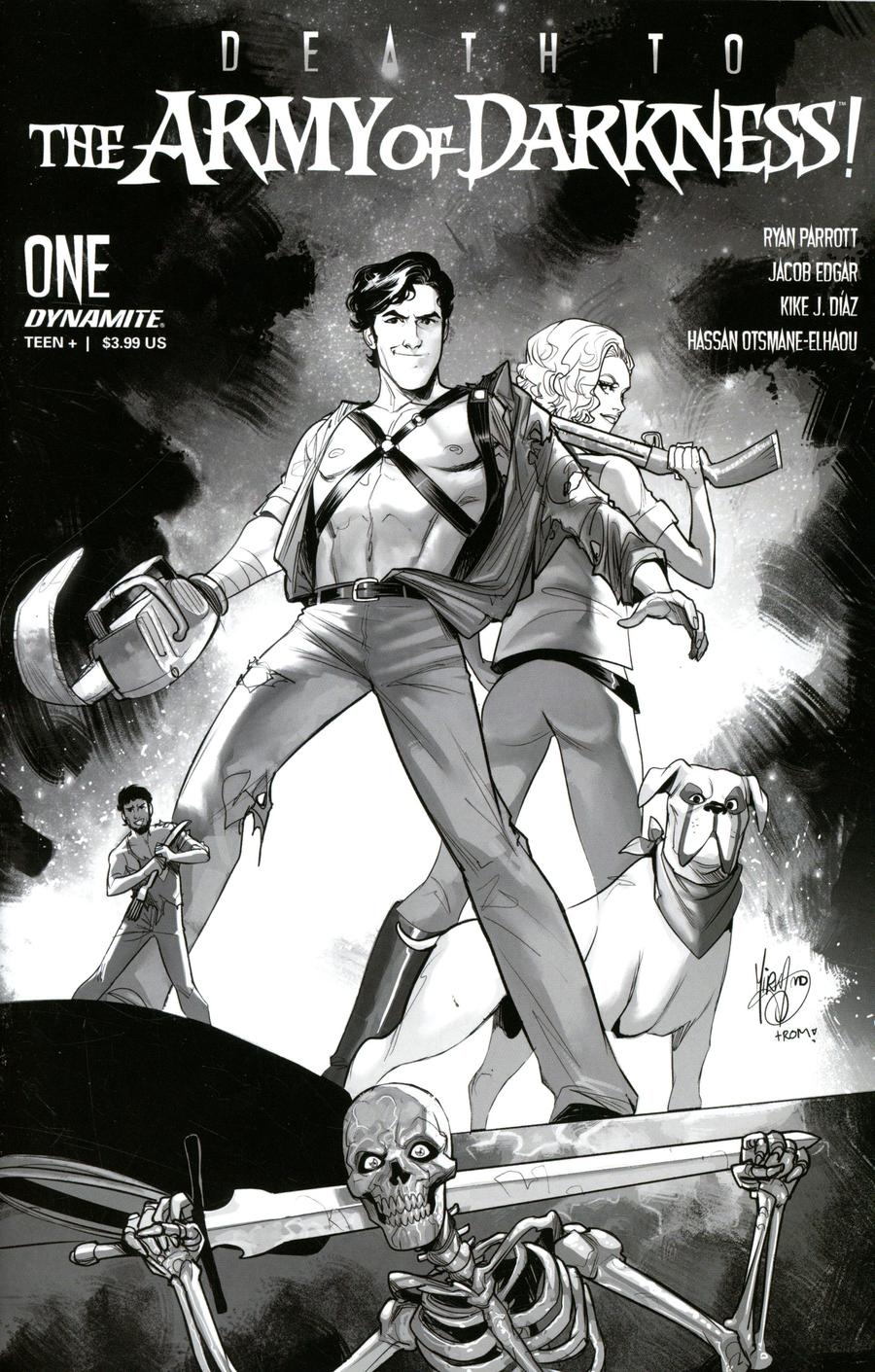 Death To The Army Of Darkness #1 Cover G Incentive Mirka Andolfo Black & White Cover