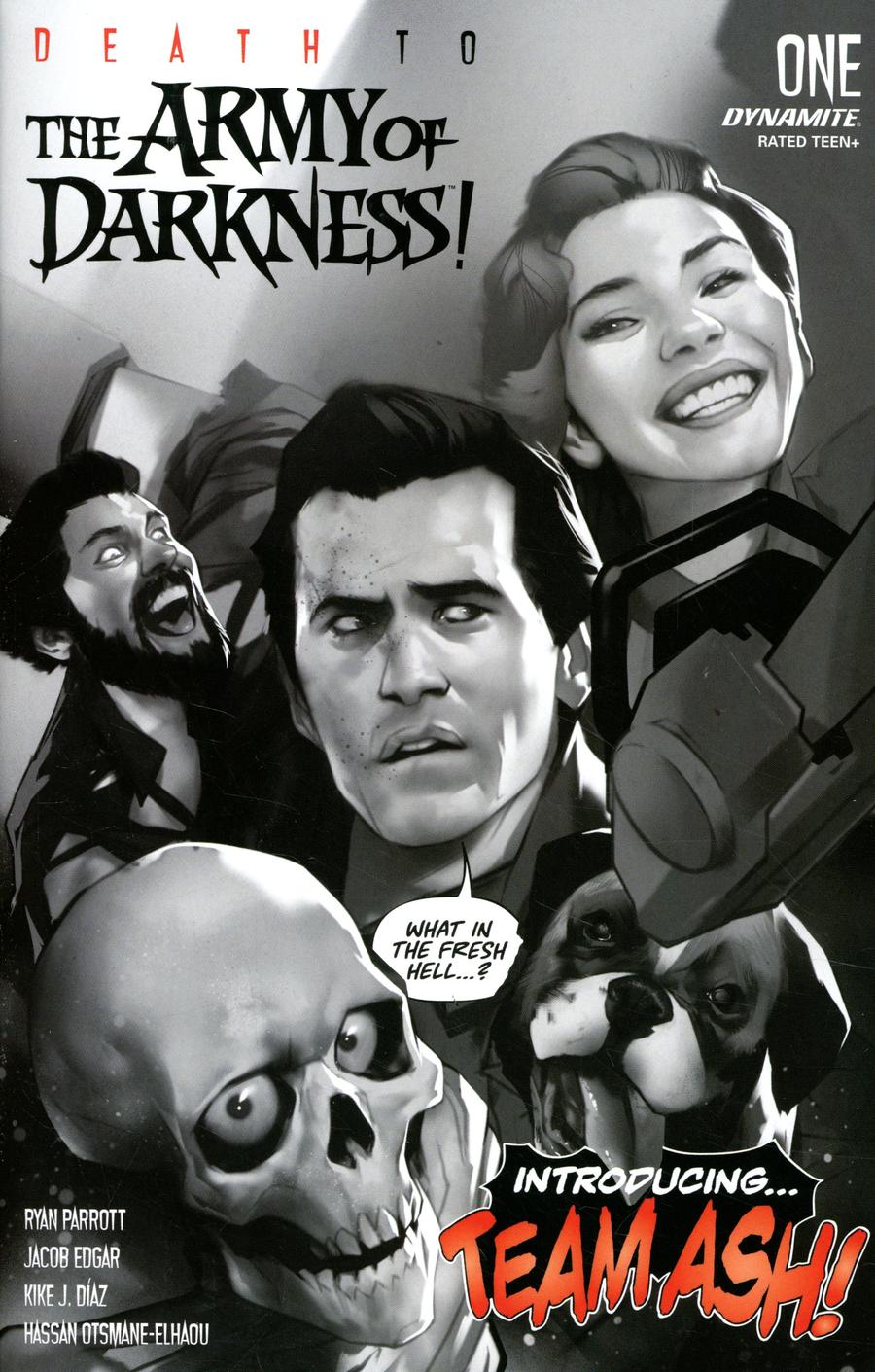 Death To The Army Of Darkness #1 Cover N Incentive Ben Oliver Black & White Cover