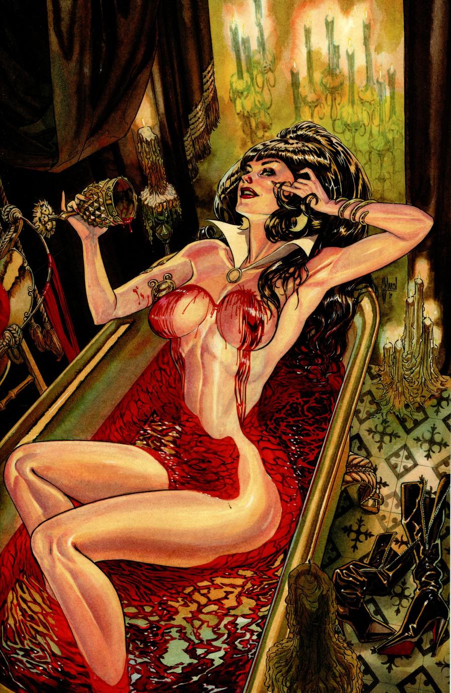 Vampirella Vol 8 #8 Cover T Incentive Guillem March Virgin Cover