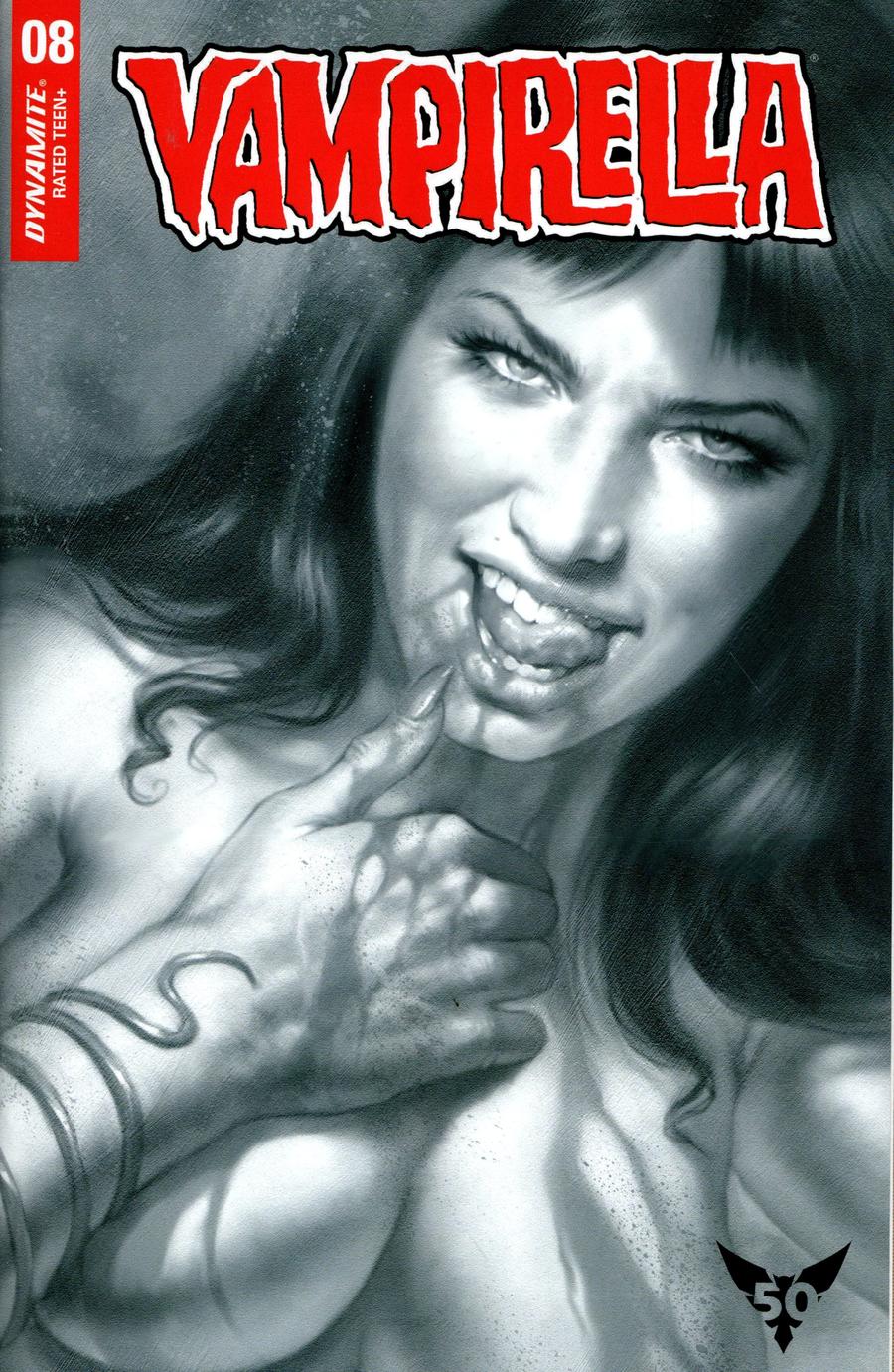 Vampirella Vol 8 #8 Cover U Incentive Lucio Parrillo Black & White Cover